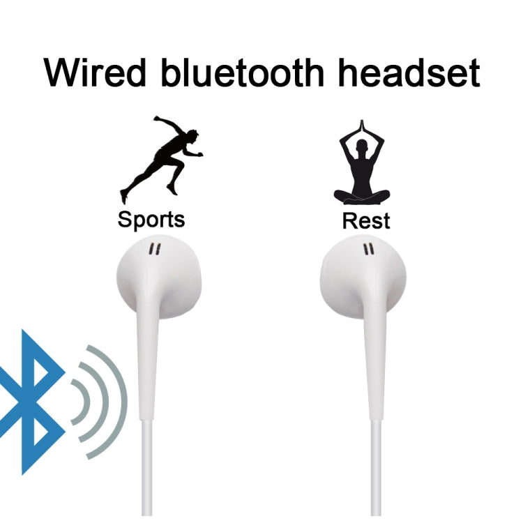 S6 Sport Wireless Bluetooth Earphone for iPhone / Xiaomi / Huawei, with Mic(WHITE) by bashfashion