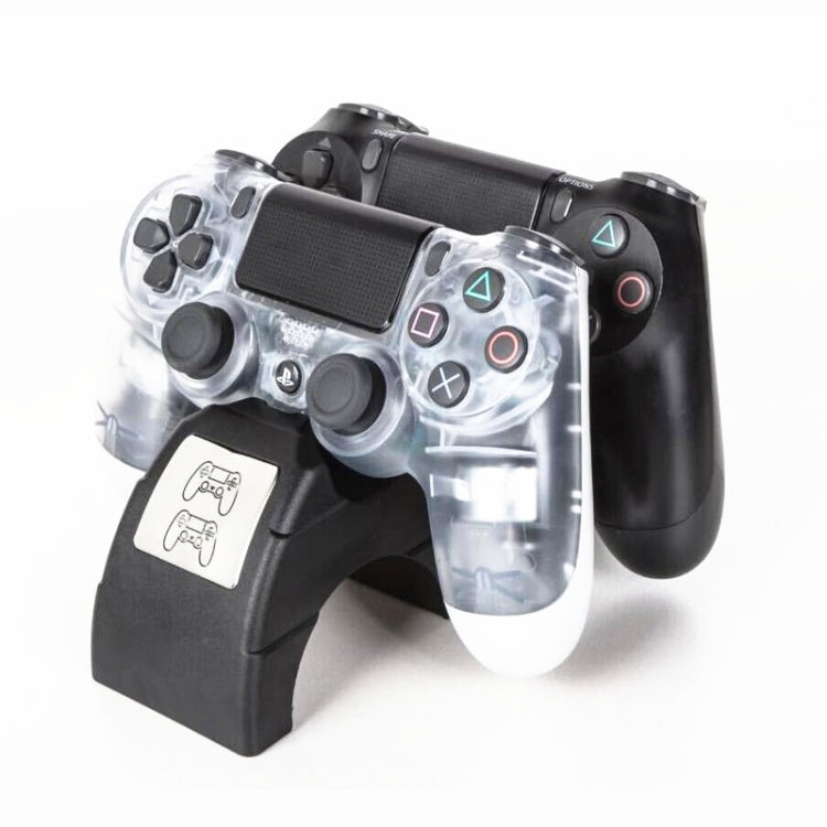 For Playstation 4 /PS4 pro /PS4 Slim Wireless Controller LED Indicator Charger Double Handle Dual USB Charging Dock Station Stand by bashfashion