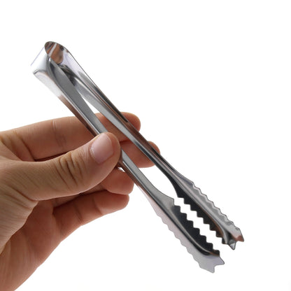 2 PCS Stainless Steel Light Body Small Sugar Clip Cube Sugar Clip Thickened Ice Clip, Specification:Stainless Steel 9 Inches by bashfashion