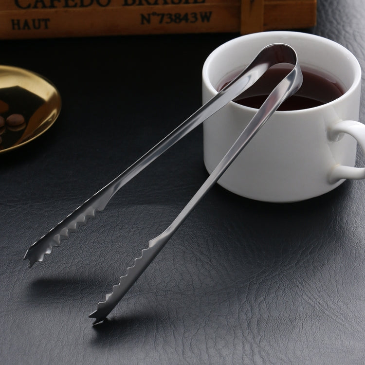 2 PCS Stainless Steel Light Body Small Sugar Clip Cube Sugar Clip Thickened Ice Clip, Specification:Stainless Steel 9 Inches by bashfashion