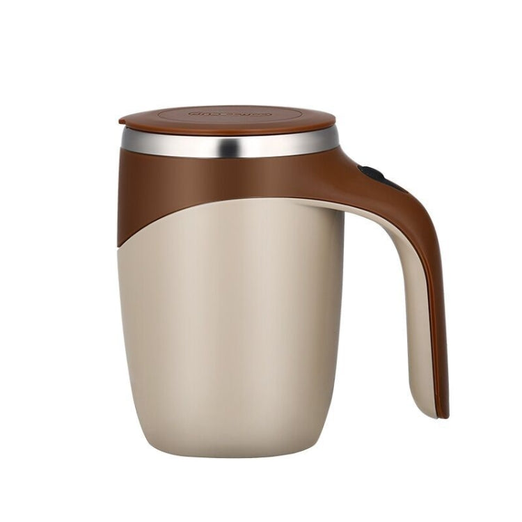 Electric Stirring Cup Milkshake Coffee Stirring Cup, Capacity: 380ml(Brown) by bashfashion