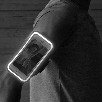 Sports Outdoor Arm Bag Fitness With Touch Screen Mobile Phone Arm Bag, Size: Large(Black) by bashfashion