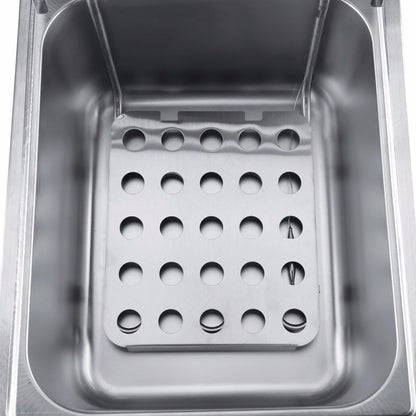 Desktop Thickening Electric Fryer Fried Chicken Legs Fries Stainless Steel Electric Fryer With Basket(Single Cylinder Single Screen) by bashfashion