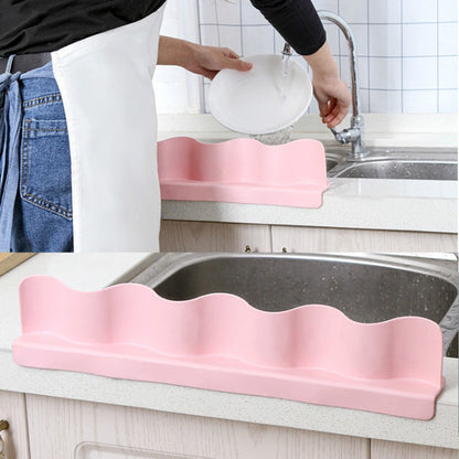 Home Kitchen Sucker Type Splash Guard Flap Kitchen Tool Water Separator(Pink) by bashfashion