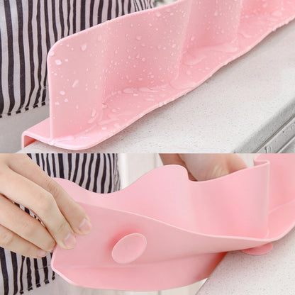 Home Kitchen Sucker Type Splash Guard Flap Kitchen Tool Water Separator(Pink) by bashfashion