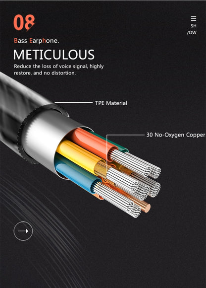 PTM D31 Hands Free Call Stereo Bass Earphones with Mic for Samsung / Xiaomi Phones(Gold) by PTM