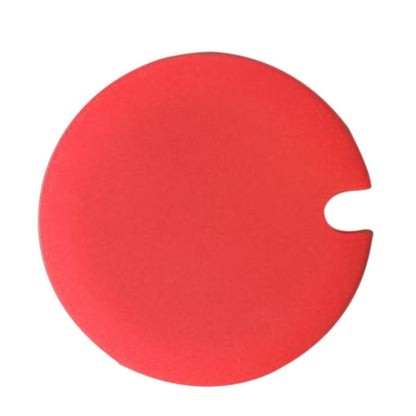 5 PCS Creative Cup Lids Food-grade Silicone Cup Cover Heat-resistant Safe Healthy Silicone Lid with Gap(Red) by bashfashion