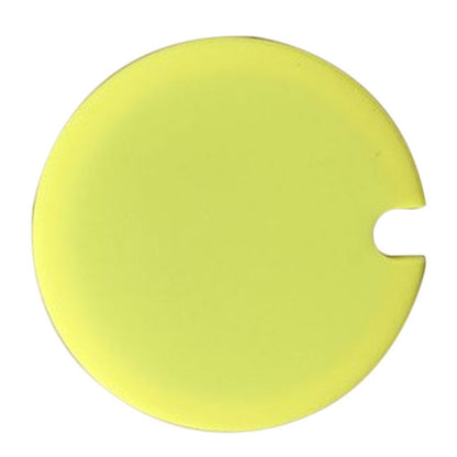 5 PCS Creative Cup Lids Food-grade Silicone Cup Cover Heat-resistant Safe Healthy Silicone Lid with Gap(Yellow) by bashfashion