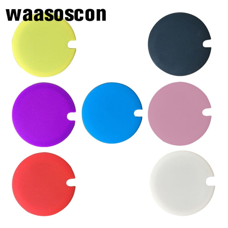 5 PCS Creative Cup Lids Food-grade Silicone Cup Cover Heat-resistant Safe Healthy Silicone Lid with Gap(Yellow) by bashfashion