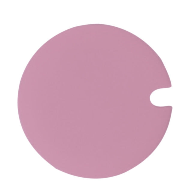 5 PCS Creative Cup Lids Food-grade Silicone Cup Cover Heat-resistant Safe Healthy Silicone Lid with Gap(Pink) by bashfashion