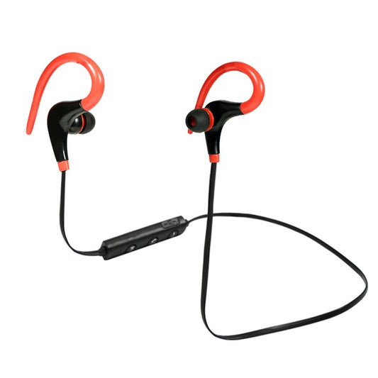 AiWei BT-01 Wireless Bluetooth Earphone with Microphone Hook Sports Earphone(Red) by AiWei