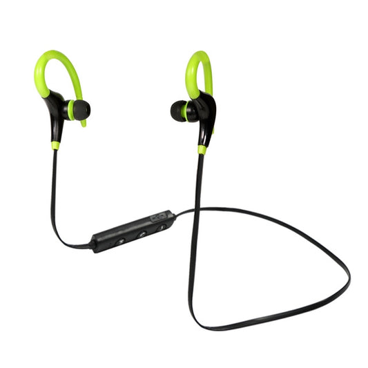 AiWei BT-01 Wireless Bluetooth Earphone with Microphone Hook Sports Earphone(Green) by AiWei