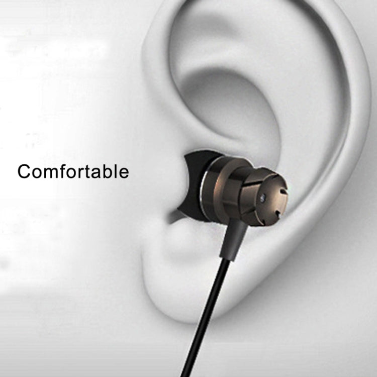 3.5mm Wired Headphones Handsfree Headset In Ear Earphone Earbuds with Mic for Xiaomi Phone MP3 Player Laptop(Black Grey) by bashfashion