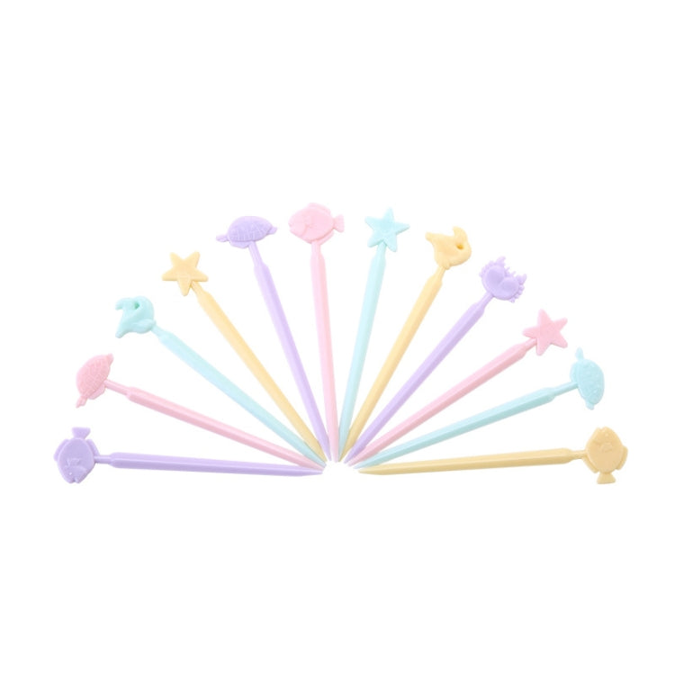 Creative Animal Cartoon Fruit Cake Fork Sign, Random Color Delivery by bashfashion