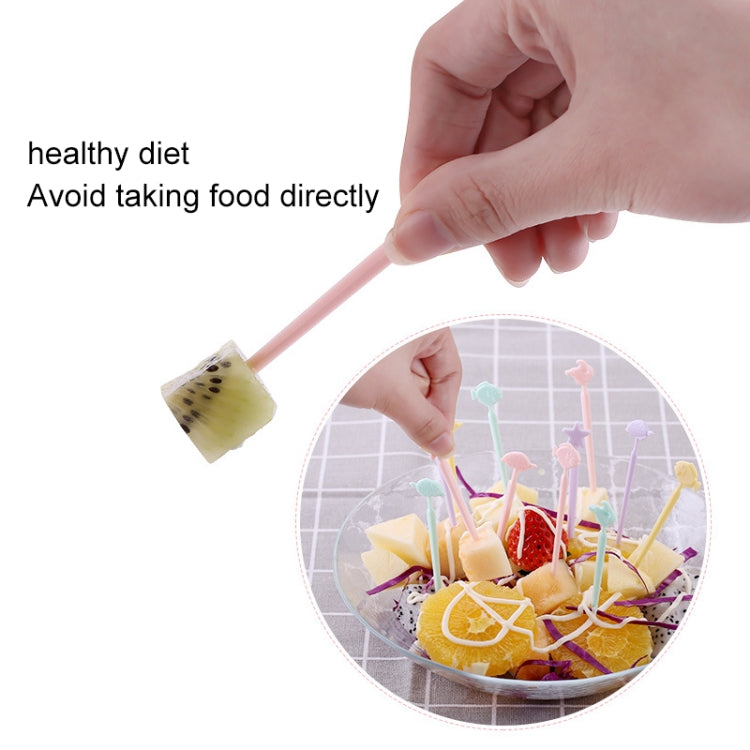 Creative Animal Cartoon Fruit Cake Fork Sign, Random Color Delivery by bashfashion