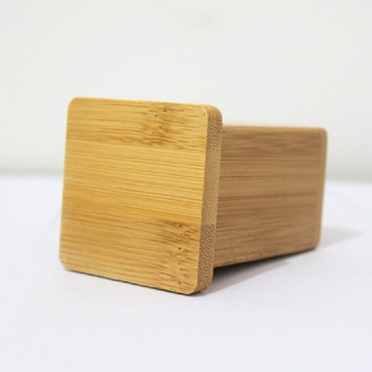 2 PCS Natural Bamboo Toothpick Box Square Restaurant Hotel Toothpick Can with Lid by bashfashion