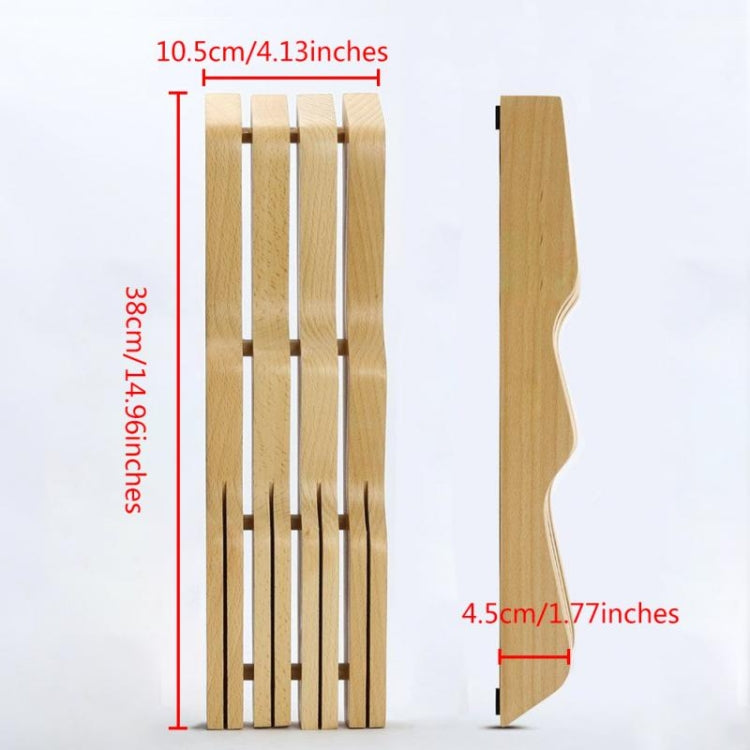 Solid Wood Drawer Knife Holder Kitchen Supplies Horizontal Wooden Knife Holder Tool Storage Rack Beech Knife Holder by bashfashion