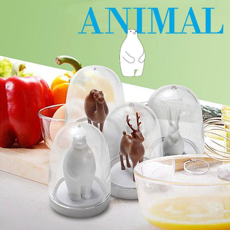 4 in 1 Kitchen Animals Cartoon Shape Seasoning Bottle Set by bashfashion
