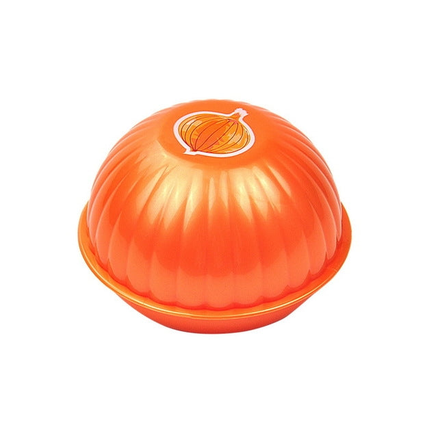 Creative Kitchen Refrigerator Vegetable Fruits Crisper Containers Plastic Fresh Storage Box(Onion) by bashfashion