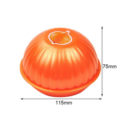 Creative Kitchen Refrigerator Vegetable Fruits Crisper Containers Plastic Fresh Storage Box(Onion) by bashfashion