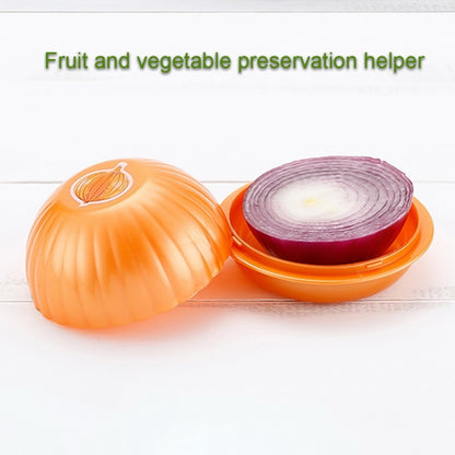Creative Kitchen Refrigerator Vegetable Fruits Crisper Containers Plastic Fresh Storage Box(Onion) by bashfashion