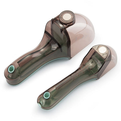 2 in 1 Kitchen Tool Plastic Measuring Spoon Adjustable Baking Tool Measuring Spoon, Specification:1 Large 1 Small Set(Light Blue) by bashfashion