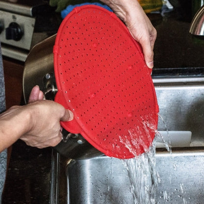 Multifunctional Food Grade Silicone Placemat Creative Kitchenware Heat Insulation Screen Filter(Orange) by bashfashion