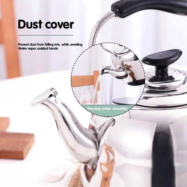 Stainless Steel Whistle Kettle for Induction Cooker Home Classical Piano Sound Singing Pot without Magnetic Heat, Capacity:1L by bashfashion