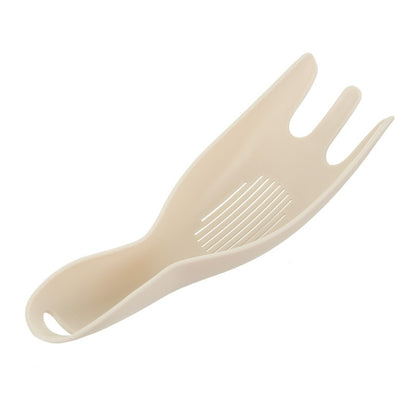 Kitchen Creative Multi-function Rice Washing Sieve Home Does Not Hurt Hand Wash Rice Tools(Khaki) by bashfashion