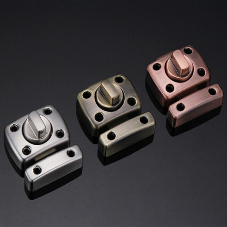 Universal Door Latch Security Sliding Door Lock with Screws, Size:S(Antique Bronze) by bashfashion