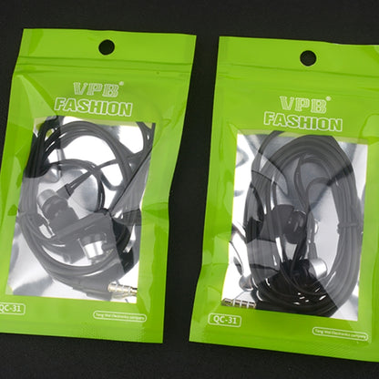 VPB S3 Sport Earphone Wired Super Bass 3.5mm Crack Earphone Earbud with Microphone Hands Free for Samsung MP3(Black) by VPB