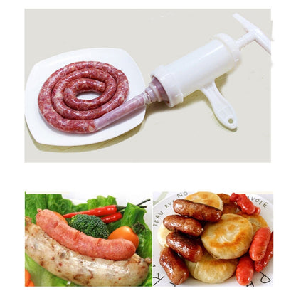 2 PCS Sausage Machine Meat Stuffer Filler Hand Operated Salami Maker by bashfashion