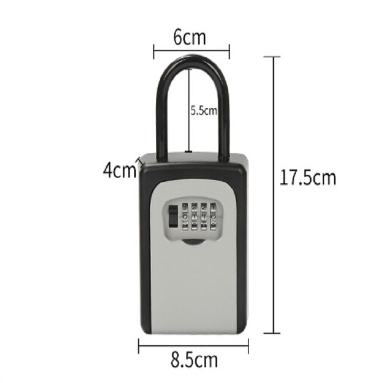 Safty Key Lock Box Combination Portable Aluminium Alloy Key Safe Box Security Key Holder Secure Box by bashfashion