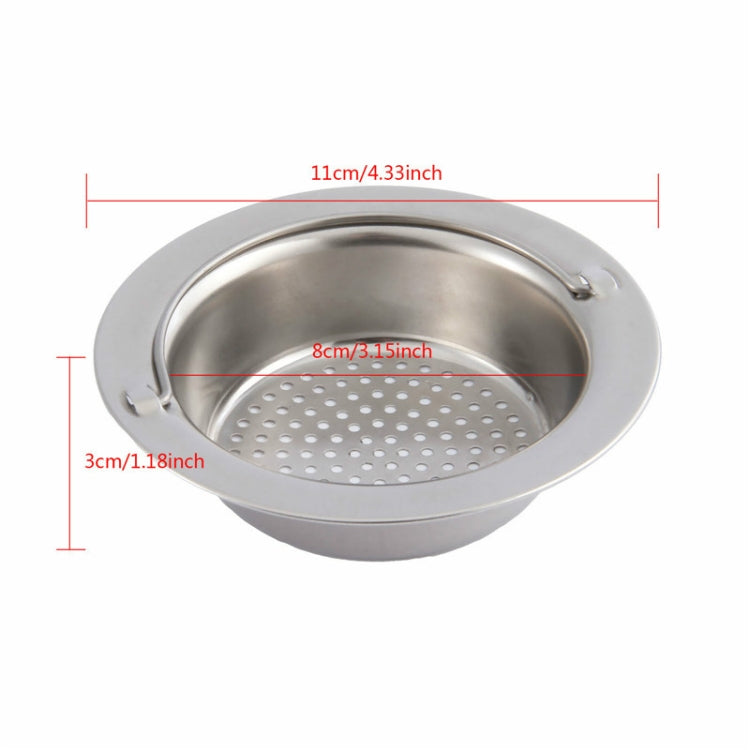 Hand-held Shower Drain Hole Filter Stainless Steel Kitchen Sink Strainer by bashfashion