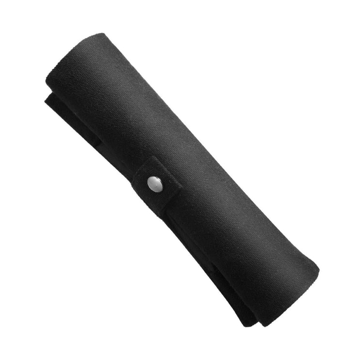 Travel Creative Bamboo Straw Dinnerware Knives Fork Spoon Chopsticks Set with Cloth Bag(Black) by bashfashion