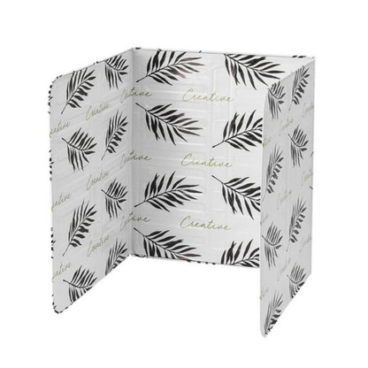 Gas Stove Aluminum Foil Oil Plate Kitchen Splash Guard High Temperature Oil Insulation Board(White) by bashfashion