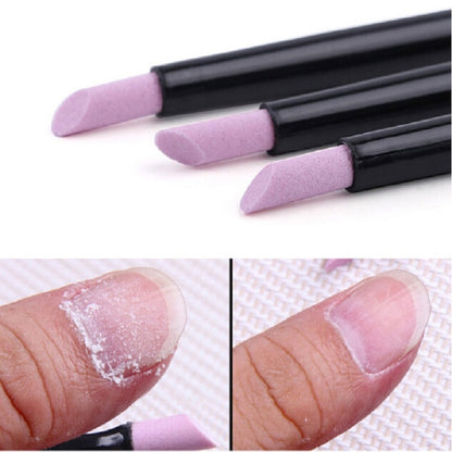 5 PCS Nail Art Simple Grinding Pen Nail Engraving Bluestone Bar Quartz Stone Polishing Pen by bashfashion