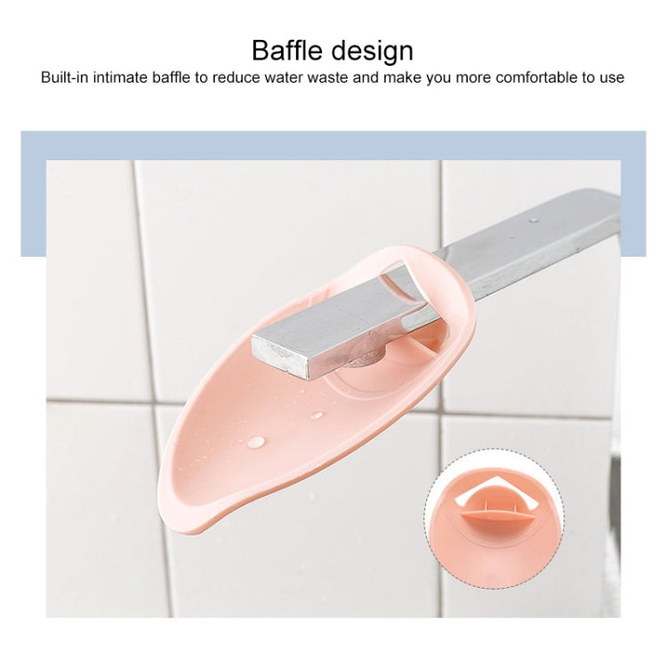 Faucet Extender Solid Color Sink Handle Extension Toddler For Bathroom Children Hand Wash(Pink) by bashfashion