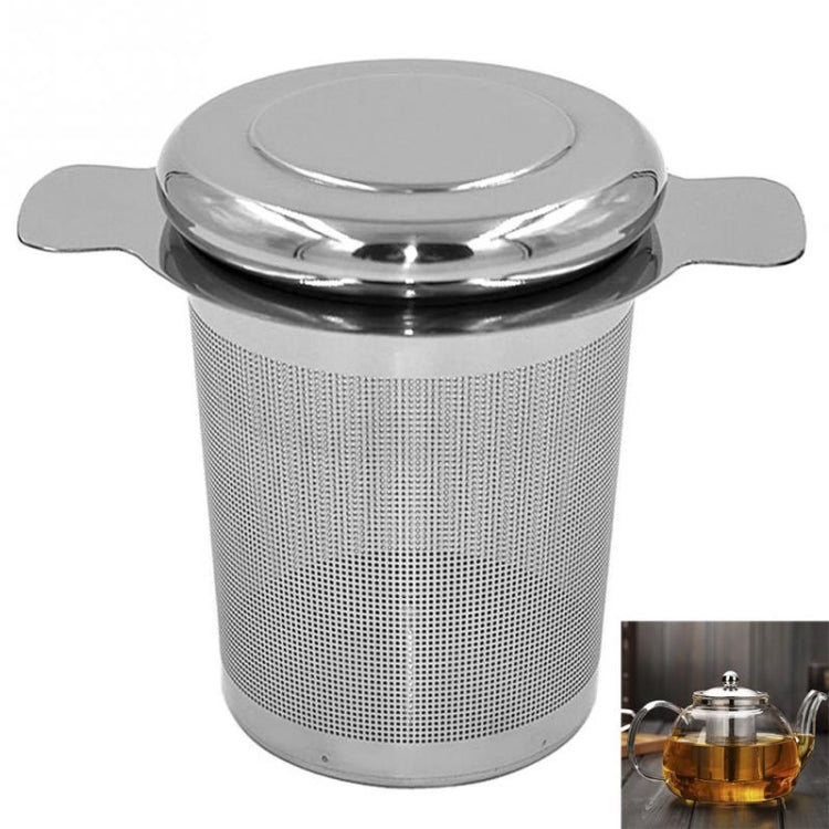 Tea Infuser Stainless Steel with Lid as Drip Tray Tea Strainer by bashfashion