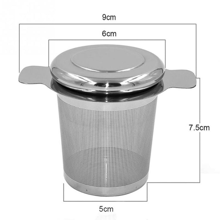 Tea Infuser Stainless Steel with Lid as Drip Tray Tea Strainer by bashfashion