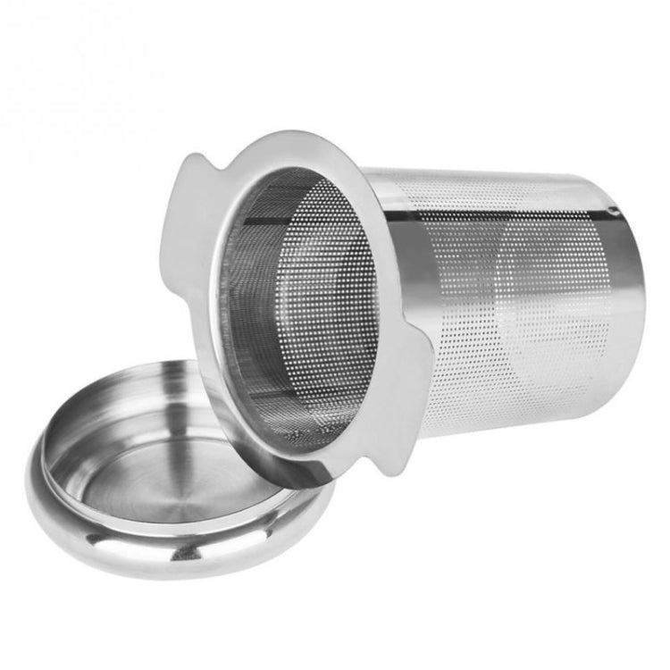 Tea Infuser Stainless Steel with Lid as Drip Tray Tea Strainer by bashfashion