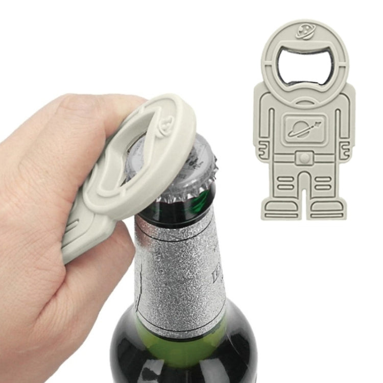 Creative Beer Bottle Opener Silicone Astronaut Shape Screwdriver(Gray) by bashfashion