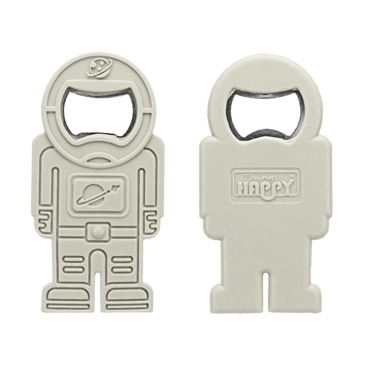 Creative Beer Bottle Opener Silicone Astronaut Shape Screwdriver(Gray) by bashfashion