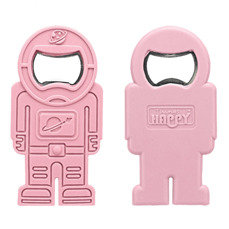 Creative Beer Bottle Opener Silicone Astronaut Shape Screwdriver(Pink) by bashfashion