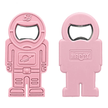 Creative Beer Bottle Opener Silicone Astronaut Shape Screwdriver(Pink) by bashfashion