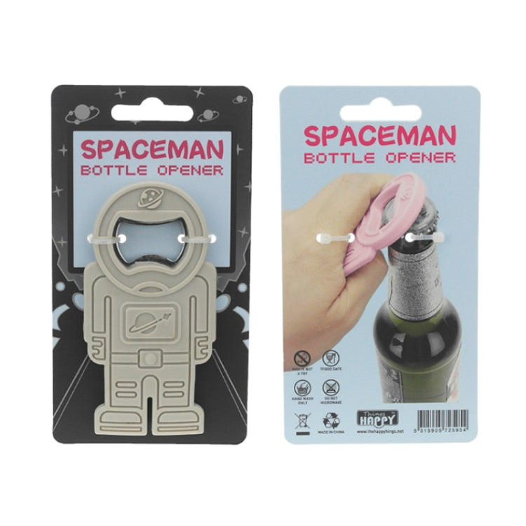 Creative Beer Bottle Opener Silicone Astronaut Shape Screwdriver(Pink) by bashfashion