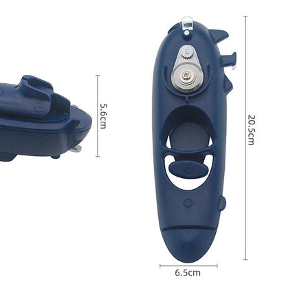 8 in 1 Stainless Steel Multifunctional Hand-canned Bottle Opener(Dark Blue) by bashfashion