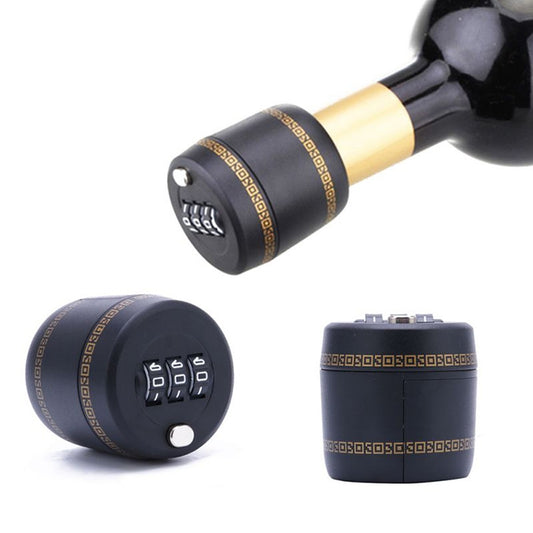 Red Wine Bottle Code Lock Bottle Cap Lock by bashfashion