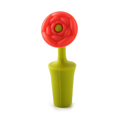 3 PCS Creative Wine Drink Preservation Stopper Flower Silicone Wine Stopper(Red Rose) by bashfashion