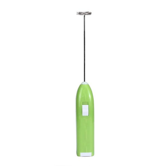 Electric Handheld Home Kitchen Egg Beater Mini Stainless Steel Egg Coffee Milk Tea Blender(Green) by bashfashion